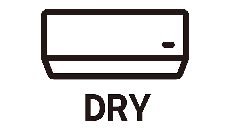 使用後にドライモードで運転することで、エアコン内部を乾燥させることができる